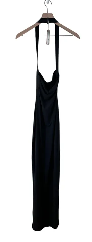 Fits Everybody Wrap Long Slip Dress - Onyx Size Small NWT Authentic thumbnail 4
