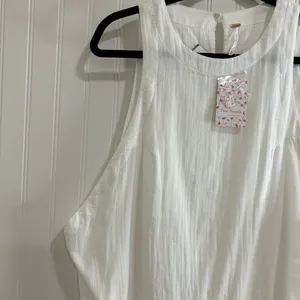 Free People women mini dress,White Sleeveless Size M thumbnail 6