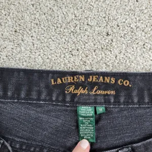 Lauren Jeans Co Ralph Lauren Womens Jeans 14 Black Classic Cowboy Bootcut Denim thumbnail 2
