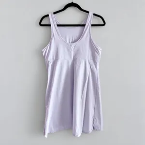 Nike Bliss Luxe Training Dress Lilac Purple Medium M Tennis Built-In Shorts thumbnail 3