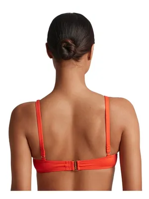 NWT Lauren Ralph Lauren Macrame O Ring Bikini Top Swim Persimmon Orange 10 thumbnail 3