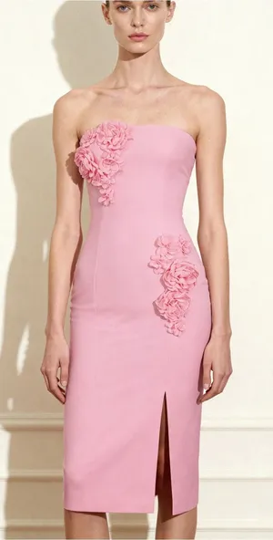 JW PEI Petal Perfection Cocktail Dress - Pink thumbnail 1