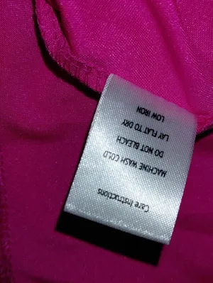 Emerald Sundae Hot Pink Satin Open Back Maxi Dress Sz Medium! thumbnail 8