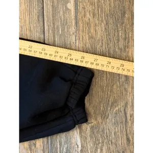 Parke Black Fleece‎ Lined Jogger Sweatpants Elastic Waist L/XL Lounge Cozy thumbnail 6