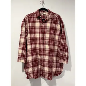NEW Pact Shirt Womens XS/S Flannel Plaid 100% Organic Cotton Oversized Western thumbnail 2