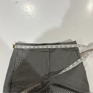 Zara Black & White Gingham‎ Print High Rise Ankle Pants Size S thumbnail 10