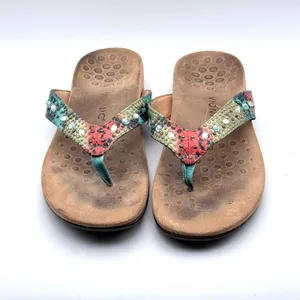 Vionic Lucia Flip Flop Women Size 11 Multicolor Snakeskin Rhinestone Orthotic thumbnail 5