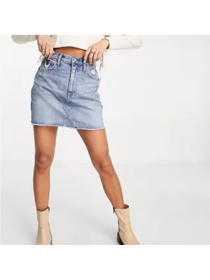 Abercrombie & Fitch Ultra High Rise Denim Mini Skirt. Size 0/25. thumbnail 2