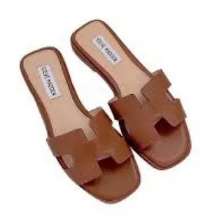 Steve Madden Hadyn Cognac Leather Sandals thumbnail 1