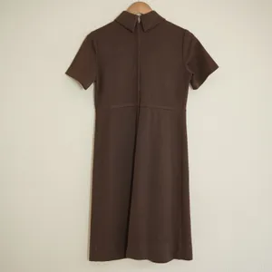 Vintage 60s Toni Todd Shift Dress Brown Waist Bow Rhinestone Mod Retro Mad Men thumbnail 4