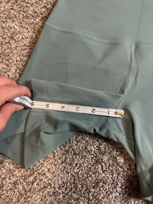 Green Lululemon Biker Shorts 4 6” thumbnail 4