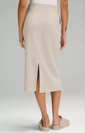 NWT Lululemon Softstreme High Rise Midi Skirt thumbnail 2