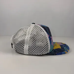 Patagonia Duckbill Hat Hawaiian Aloha Tropical Floral Mesh Trucker Cap EUC thumbnail 5