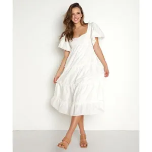 Show Me Your Mumu Odette Midi Dress in White Small Womens Long Cotton thumbnail 12