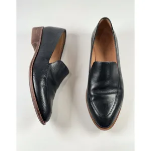 Madewell Womens Shoes Black Leather The Frances Loafer Slip On Office US 7.5 thumbnail 4