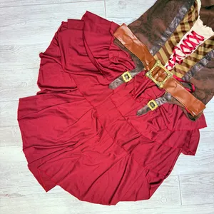 Eye candy Sexy Swashbuckler Captain Halloween costume shirt belt skirt L cosplay thumbnail 4