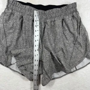 Lululemon Tracker Short V Heathered Black Gray Athletic Running Shorts Size‎ 12 thumbnail 3