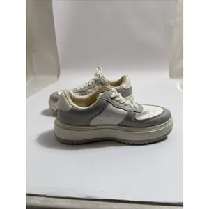 Madden Girl Natlie Sneakers Womens Size 7M White Grey Preowned thumbnail 3