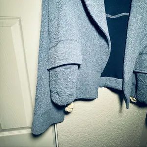 Anthropologie French Mauve • Blazer • Flap Pockets • Small • Textured Fabric thumbnail 6