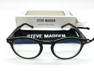 Steve Madden Black Frame Digital Blue Light Glasses Brand New thumbnail 1