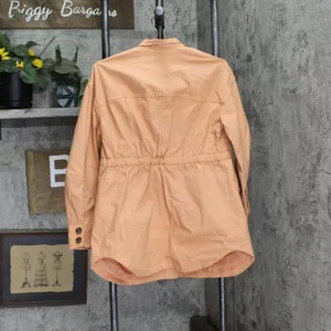 NWT Universal Thread Utility Button Up Coat Jacket 84021220 Coral Orange XS thumbnail 3