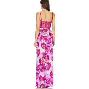Katie May Revolve Floral Tink Jumpsuit Sleeveless Magenta Poppy Size S thumbnail 3