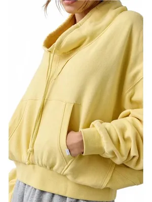 UO Out From Under Hear Me Out Drawstring Mockneck Pullover Urban Outfitters Sm thumbnail 4