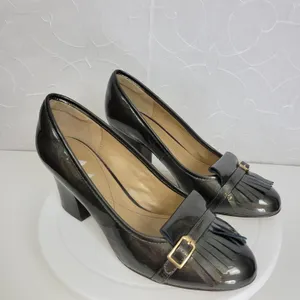Isola Womens Heels 8 Brown Tassel Front Closed Round Toe Slip-On Shoes Pumps thumbnail 3