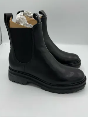 Everlane‎ The Lug Chelsea Boot oiled Black size 5 new in box thumbnail 2