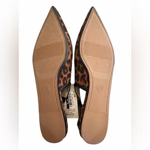 Women's London Sling Back Leopard Print Flats - A New Day NWT thumbnail 4