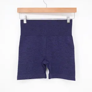 Zyia Active Shorts Womens M Brilliant Purple Marled High Waisted Seamless Good thumbnail 2