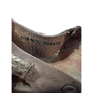 Born Sandals Womens 7 Brown‎ Comfort Slip On Thong Flip Flops Floral thumbnail 5