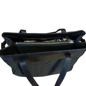 Celine Macadam Black Canvas Monogram W/Leather Trim Tote Bag thumbnail 5