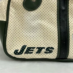 New York NY Jets NFL Football Perfect Bowler Hand Bag Women’s Purse New Defect thumbnail 2