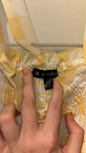 As You Wish Gingham yellow dress thumbnail 3