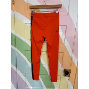 Alo Yoga Orange Logo Side Stripe Drawstring Leggings Women’s Small thumbnail 4