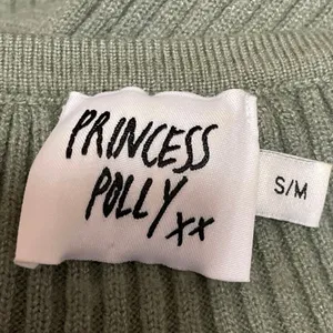 Princess Polly Olive Green Sleeveless Ribbed Knit Camisole Midi Bodycon Dress S thumbnail 5