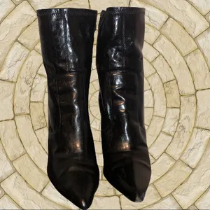Jasmine collection over the ankle black boots thumbnail 2