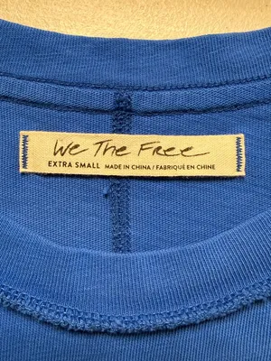Free People We The Free Go To Tank Top Women's XS Dragonfly Blue Bohemian NWT thumbnail 9