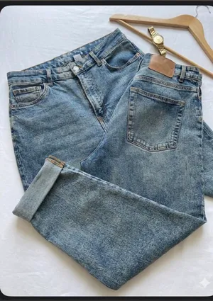 H&M Divided High-Rise Mom Jeans - Acid Wash - Size 10 thumbnail 1