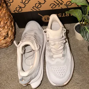 Hoka Light Gray Athletic Shoes thumbnail 3