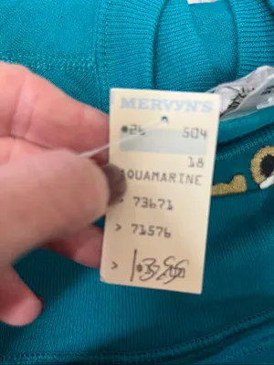 Vintage Mervyn's Teal Crewneck Sweater - Graphic Bear Fitness Design size L thumbnail 6