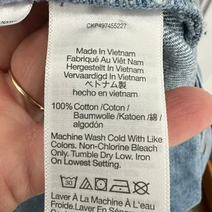 Madewell Scoopneck‎ Denim Shortalls Chambray Blue XXS Button Front Patch Pockets thumbnail 12