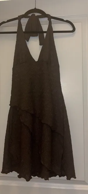 SheIn Brown halter summer dress thumbnail 1
