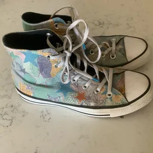 Converse Chuck Taylor all star mosaic design high top sneakers lace up size 7.5 thumbnail 8