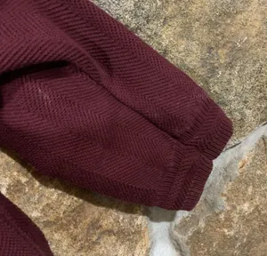 CHAPS Vintage Maroon Red Ralph Lauren Heavy Knit Sweater thumbnail 7