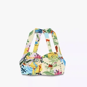 🆕 2026 ZARA Floral Multicolor Women's Crop Top thumbnail 6