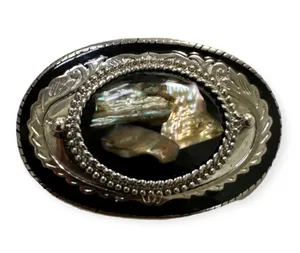 Western Mother Of Pearl Belt Buckle thumbnail 3