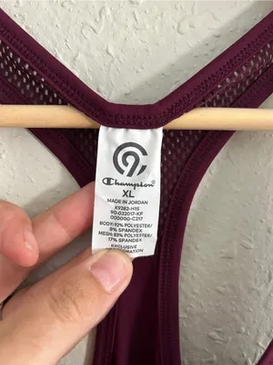 Champion Plum Racerback Athletic Tank Top Stretch Duo Dry Activewear Workout XL thumbnail 2