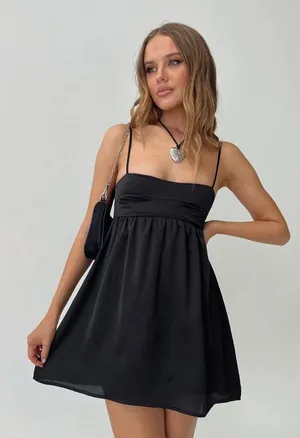 Princess Polly Mini Dress Black thumbnail 1